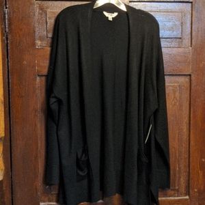 Terra and Sky black cardigan sweater